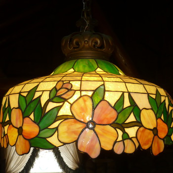 stained glass chandlier - Lamps