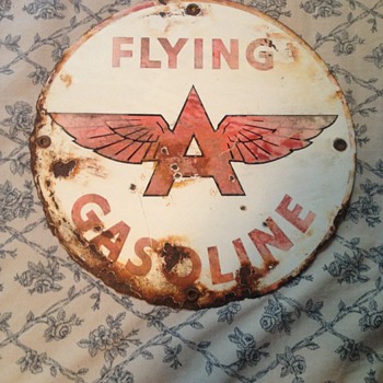 Flying A Pump Plate - Petroliana
