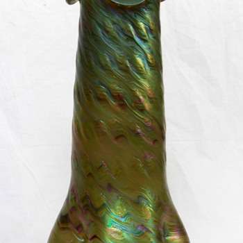 Rindskopf Hellgrunes Opalglas Vase c1902 - Art Glass