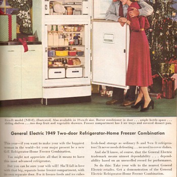 1948 - General Electric Refrigerator Advertisement