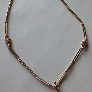 14K Antique Watch Chain - Victorian Era