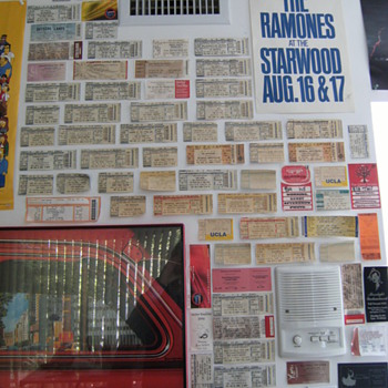 Rock Concert Ticket Stubs Collection