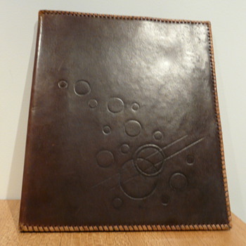 ART DECO LEATHER PHOTO ALBUM - Art Deco