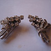 Stunning Art Deco Paste Stone Clips