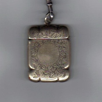 Old English Matchbox I think it's sterling silver