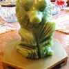 Carved Chrysoberyl Wolf  1.4 lbs   4 1/2 inches tall  MYSTERY