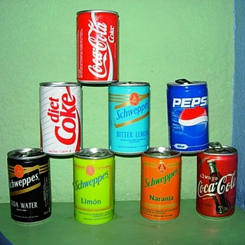 Airline Coke and Soda cans - Advertising