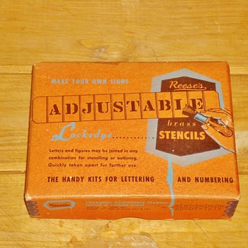 Reese's Adjustable Brass Stencil Set - Office