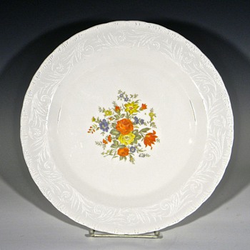 Help Identifying a large Opaque White Glass Plate