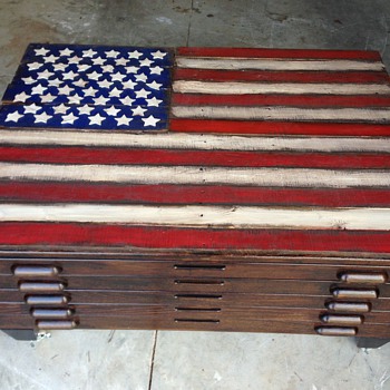 Hamilton Map Cabinet Restored - Furniture