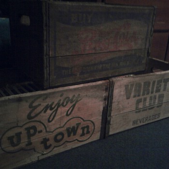 Various Wooden Soda Crates
