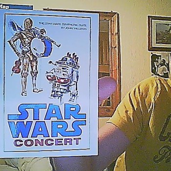 Can someone tell me if this is rare?, its a postcard from star wars concert - Movies