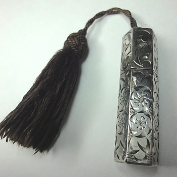 My 200th  "jewel" published on CW; a late Victorian/Edwardian silver lipstick case/holder