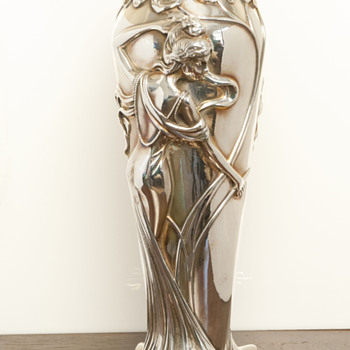 Sterling Silver Deco Vase
