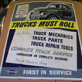 1944/45 Chevy Truck poster - Classic Cars