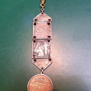 deering harvesting machines watch fob