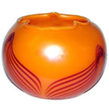 Ferdinand von Poschinger Rose Bowl (German) - Art Glass