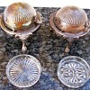 F.B. Rodgers Lion Legged Butter Set