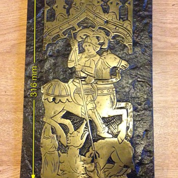 1524 Brass St George & Dragon - Hereford Cathedral 