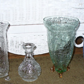 Crackle Glass Heisey or Princess House