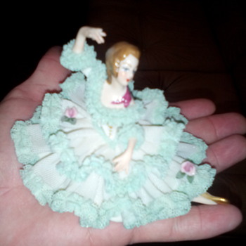 Vintage Dresden Doll #1 - Figurines