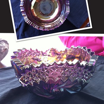 Gorgeous purple/rainbow bowl