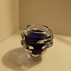 Cobalt blue glass vase
