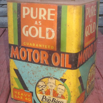 Pep Boys oil Can 1933