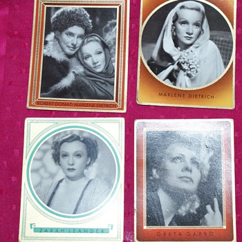 1930's Collector Cards: Shirley Temple, Marlene Dietrich... - Cards