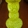 KRALIK??  YELLOW SPATTER VASE