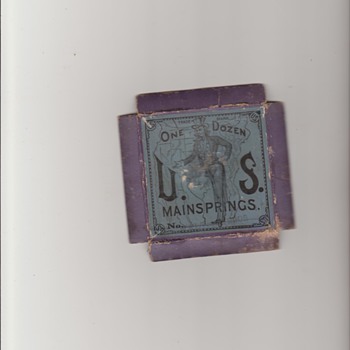 Rare US Patriotic Mainspring Box
