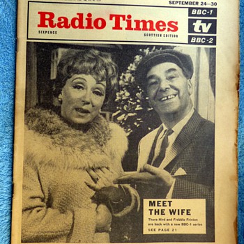1966-bbc radio times magazine-radio and TV programmes. - Paper