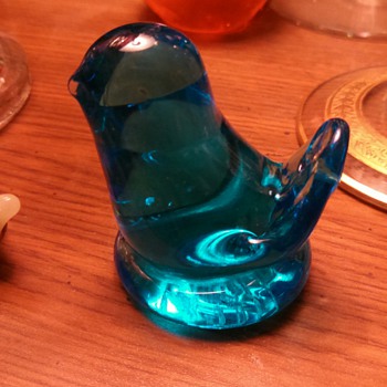 1985 Leo Ward "Bluebird of Happiness" - Art Glass