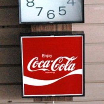 1975 Coca Cola Clock