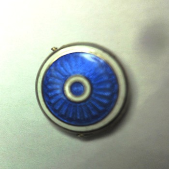Silver blue enameled locket - Fine Jewelry