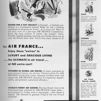 1952 - Air France Advertisement