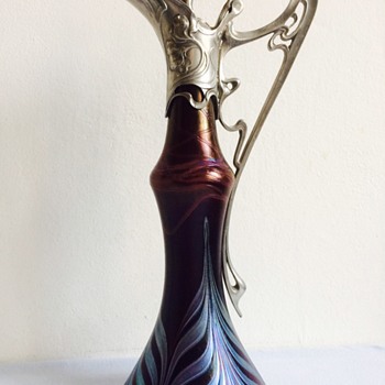 Mystery Art Nouveau Pitcher...Poschinger? - Art Glass