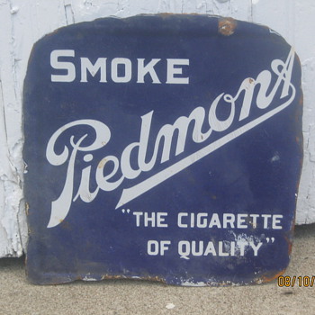 Piedmont Cigarette sign - Signs