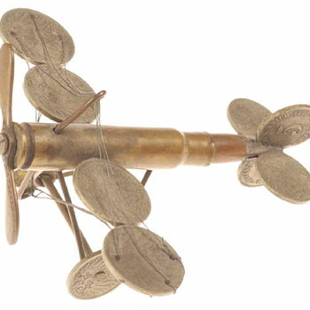 Trench Art Airplane,  German WWI Fokker Eindecker - Military and Wartime