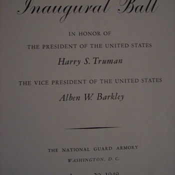 Harry s Truman Inaugural Ball - Paper