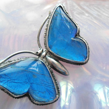 Beautiful Vintage Flutterby Brooch came France from a CW member as a gift :-) - Fine Jewelry