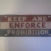Prohibition Lisence Plate?