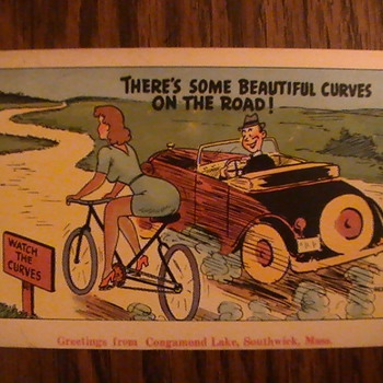 Bicycle comic post cards.