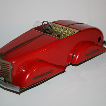 Toby mechanical coupe sport car streamline wind up toy - Model Cars