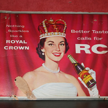 Royal crown cola cardboard - Signs