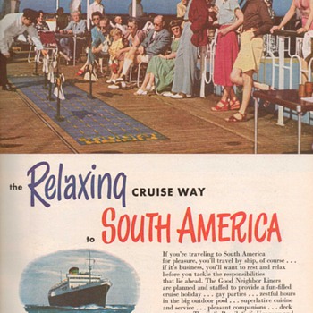 1951 - Moore McCormack Cruise Lines Advertisement