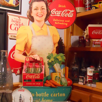 1940 3-D cutout Coca-Cola Display