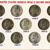 U.S. WW II Silver Nickels (1942-1945)