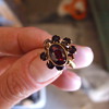 m.czechoslovakia victorian garnet ring
