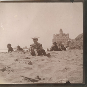 boy on beach, Cliff House, San Francisco CA - Photographs
